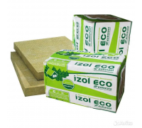 Каменная вата Евроизол IZOL ECO 30,  1000х600х100 мм  (4 плиты в упаковке; 2,4 м2; 0,24 м3)
