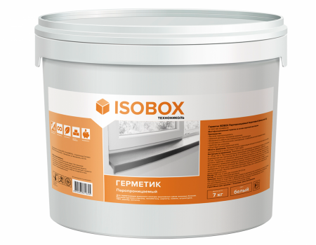 Герметик ISOBOX Акриловый Паропроницаемый  (наружный А), ведро 7кг