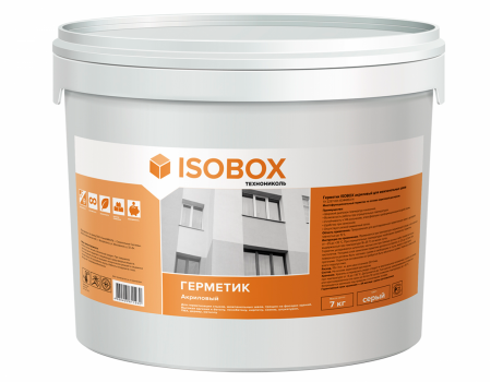 Герметик ISOBOX акриловый для межпанельных швов (белый), ведро 7кг
