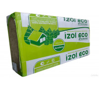 Базальтовый утеплитель  Евроизол IZOL ECO 30,  1000х600х50 мм  (8 плит в упаковке; 4,8 м2; 0,24 м3)