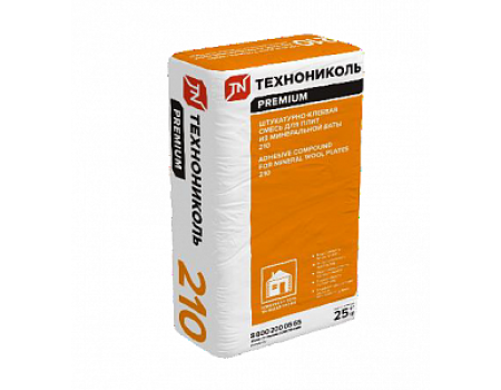 Штукатурно-клеевая смесь для плит из минеральной ваты ТЕХНОНИКОЛЬ 210 ЗИМНЯЯ (25 кг в мешке)