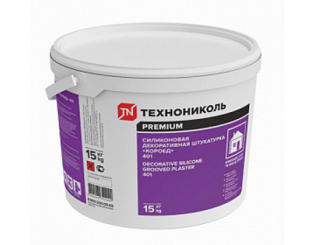 Силиконовая декоративная штукатурка ТЕХНОНИКОЛЬ 401 "короед" 2 мм (15 кг)