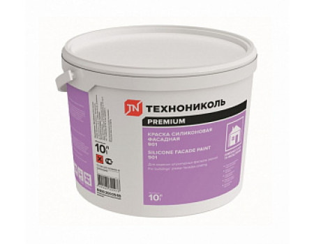 Краска фасадная силиконовая ТЕХНОНИКОЛЬ 901, ведро 10 л. (15,3 кг)